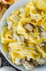 Pasta Meal Plate With Eggs Raw Pasta